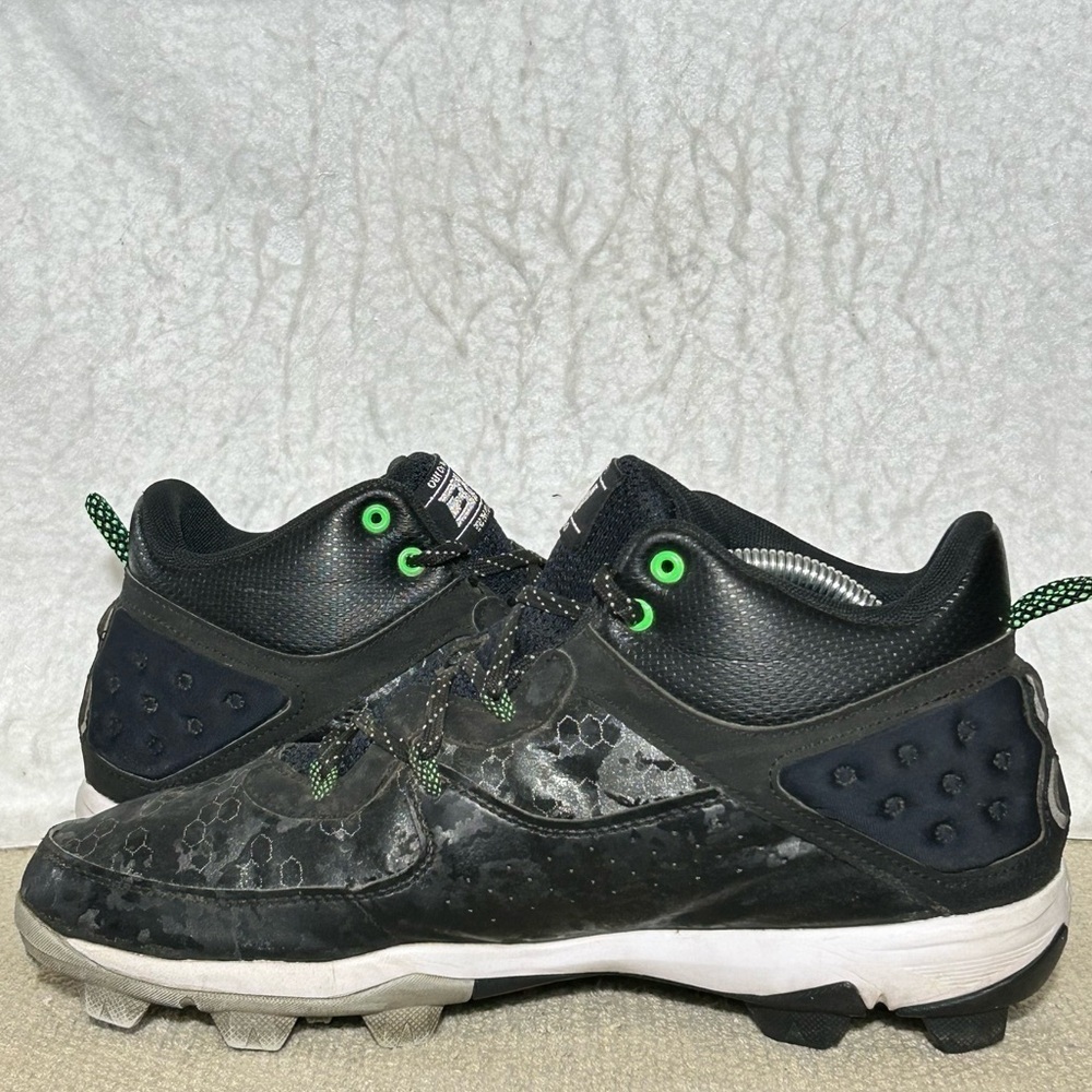 Under Armour Mens Black Harper Mid RM Baseball Softball Cleats Shoes SZ US 10.5 - Picture 7 of 11